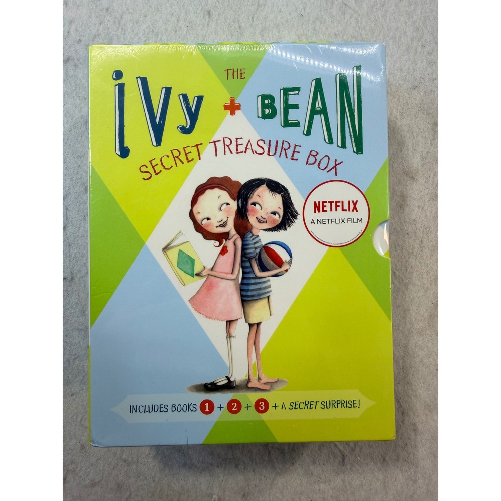 Ivy and Bean Secret Treasure Boxed Set Books 1-3 Plus Secret Surprise New Wrap